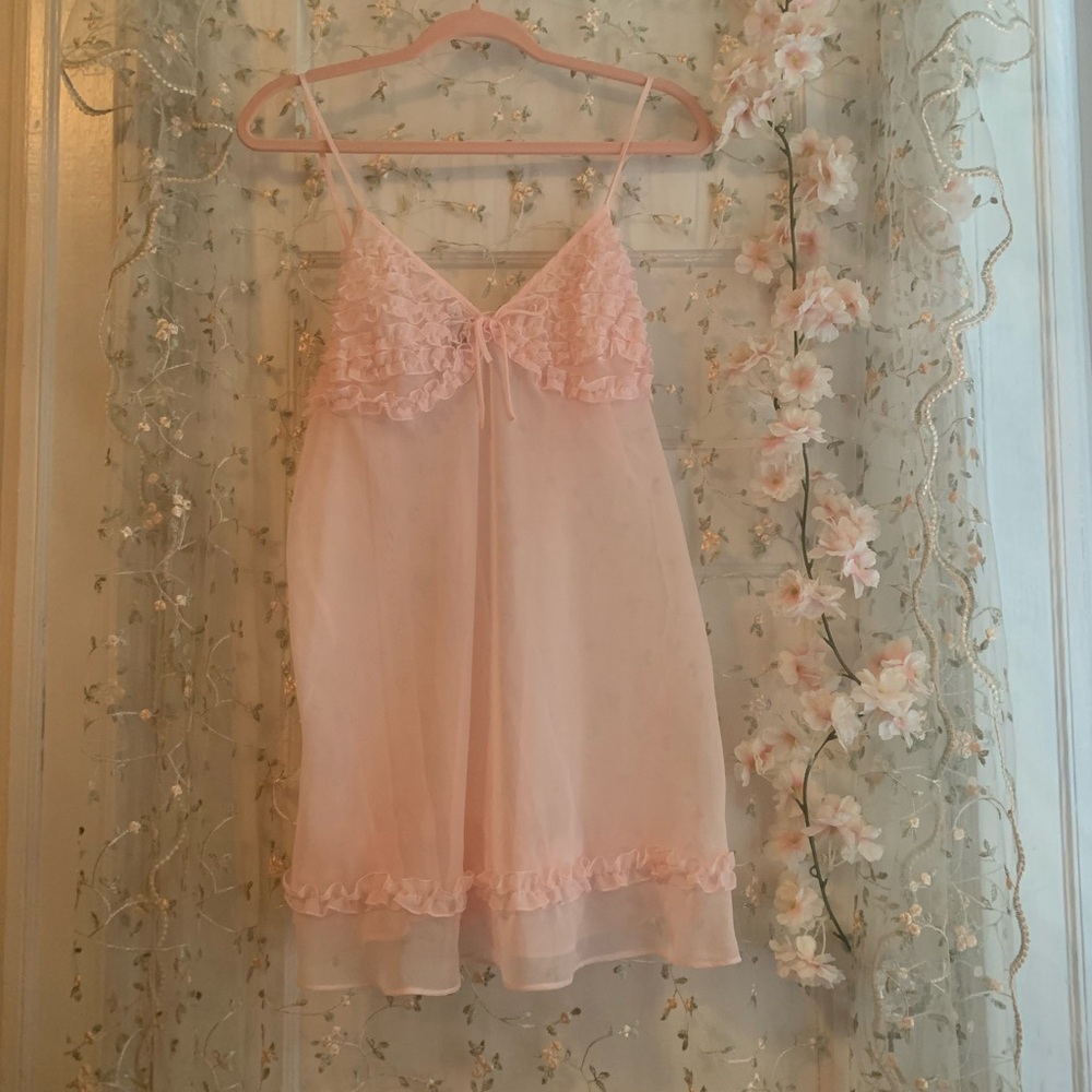 Morgan Taylor Soft Pink Ruffle Chemise